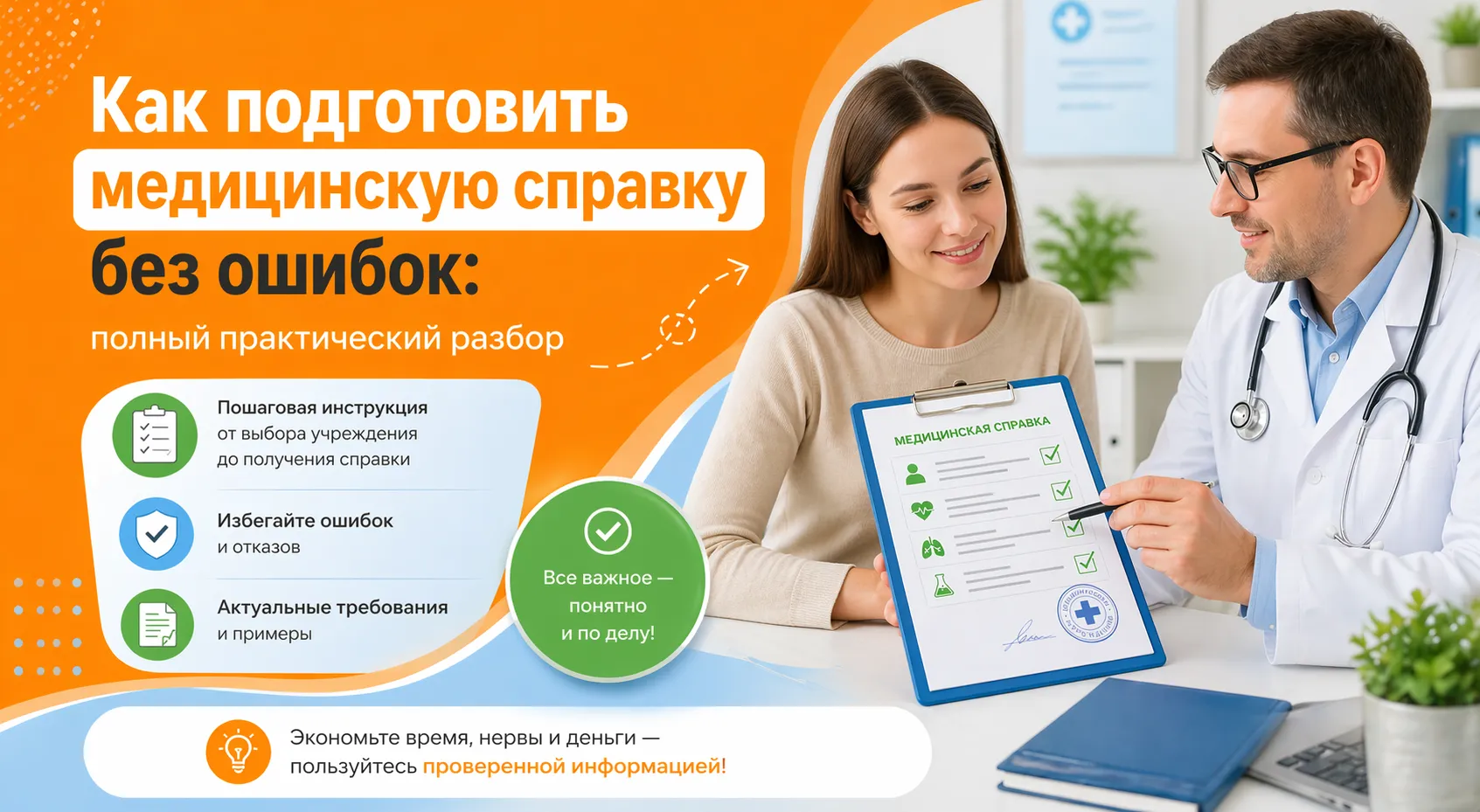 Оформление медицинской справки в Москве: проверка документов и анализов перед подачей